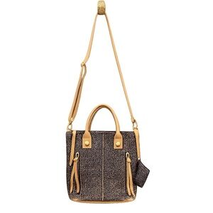 Miss Albright Hair-On Hide Leather Satchel Crossbody/Shoulder Bag-adjustable
